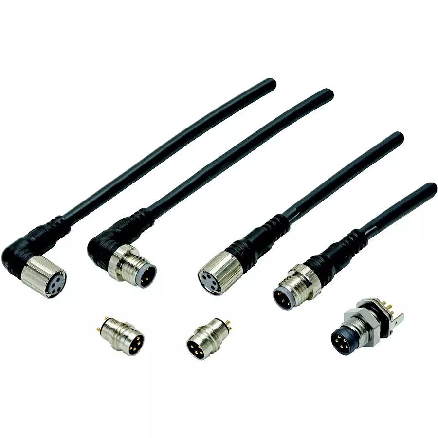 Omron Waterproof Connector Round Type, XS3F-M421-410-A