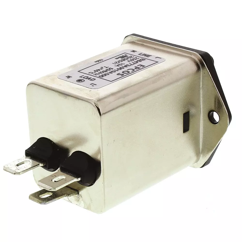 Epcos B84773 Series Panel Mount IEC Inlet Filter 10 Amp 250 V AC/DC, B84773A0010A000 (Pack of 40)