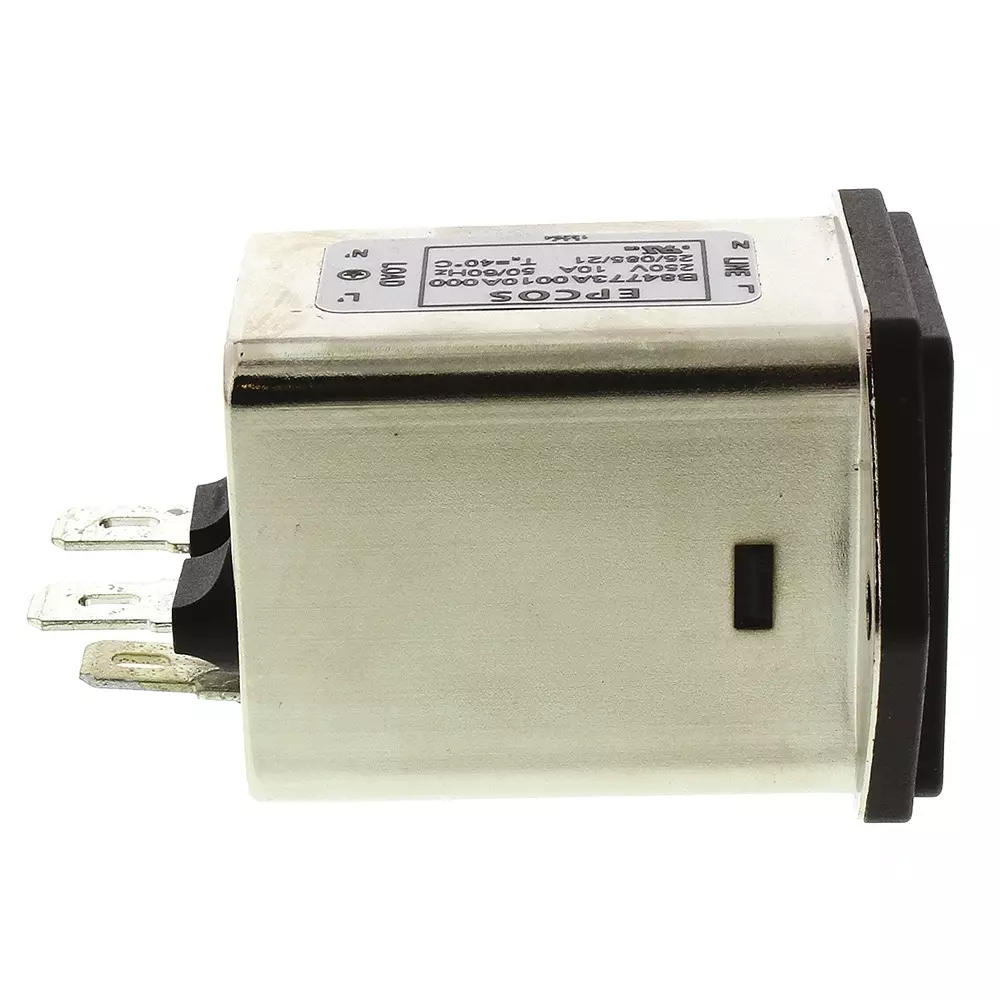 Epcos B84773 Series Panel Mount IEC Inlet Filter 10 Amp 250 V AC/DC, B84773A0010A000 (Pack of 40)
