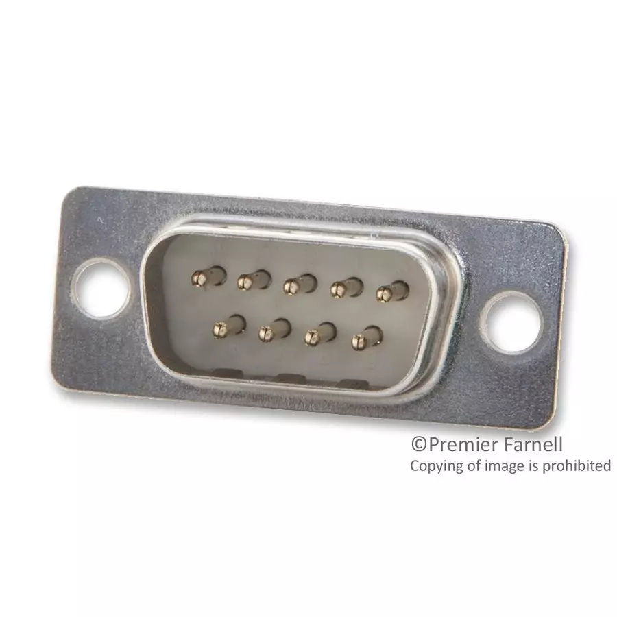 MULTICOMP PRO D Sub Connectors PLUG, D, SOLDER, 9WAY, 5501-09PA-02-F1 (Pack of 5)