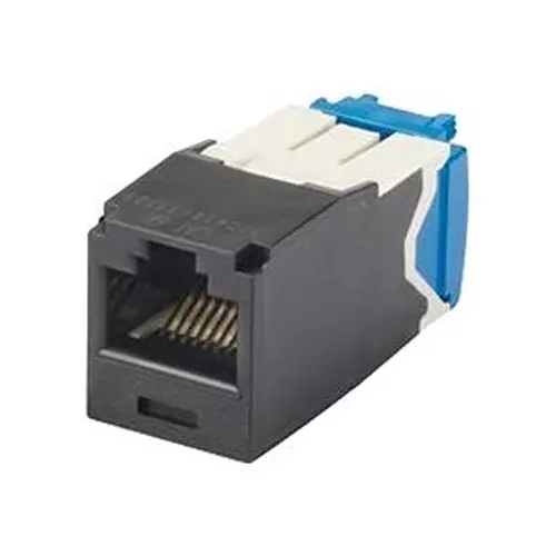 PANDUIT Modular & Ethernet Connectors RJ45 CONN, JACK, 8P8C, 1PORT, BLACK, CJ6X88TGBL-24 (Pack of 24)