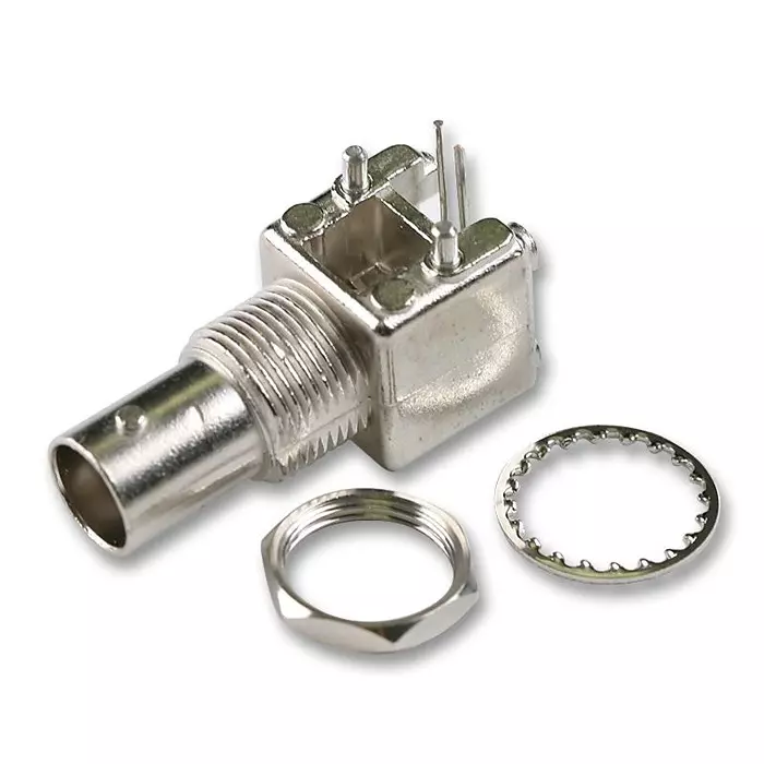 AMPHENOL RF RF Connectors RF COAXIAL, BNC, RIGHT ANGLE JACK, 75OHM, B6252HA-NPP3G-75T