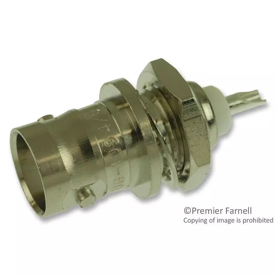 AMPHENOL RF RF Connectors RF/COAXIAL BNC BULKHEAD JACK STR 50 OHM SOLDER, 031-221.