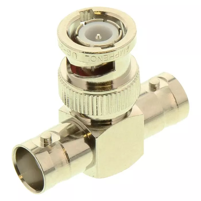 AMPHENOL RF RF Adapters BNC TEE ADAPTER, 1 X PLUG-2 X JACK, 31-208