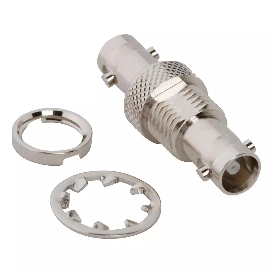 AMPHENOL RF RF Adapters RF COAX ADAPTOR, HD BNC JACK-JACK, 75OHM, 034-1109-12G