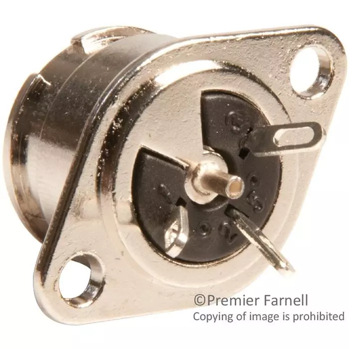 SWITCHCRAFT/CONXALL Connector, Din, Jack, 3 Position, 57HB3FX