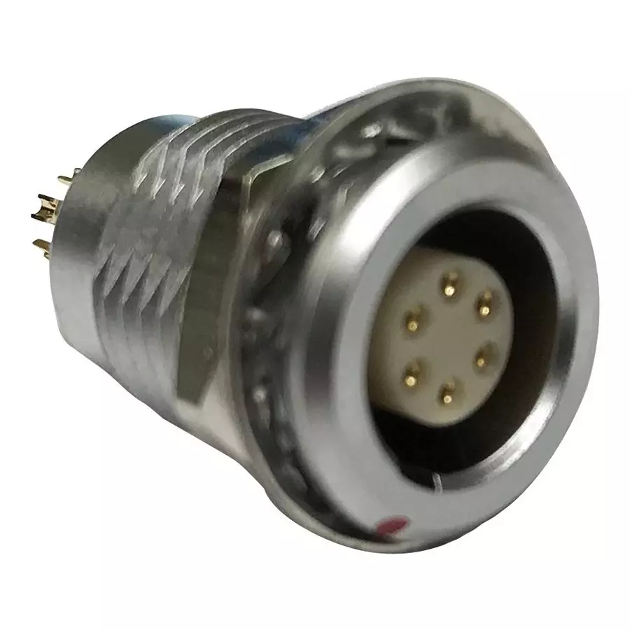 NORCOMP Circular Connector, Rcpt, 8Pos, Panel, 822B008-203RF01