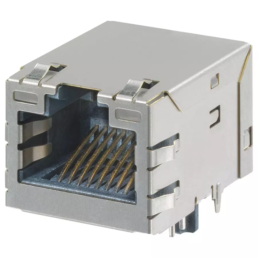 MOLEX Modular & Ethernet Connectors RJ45 CONNECTOR, JACK, 8P8C, 1PORT, TH 93627-3601 image 1