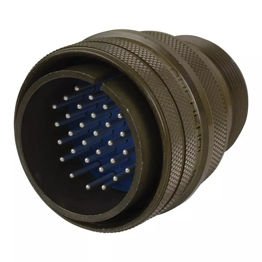 AMPHENOL INDUSTRIAL CIRCULAR CONNECTOR PLUG SIZE 28, 35 POSITION, CABLE, 97-3106A-28-15P