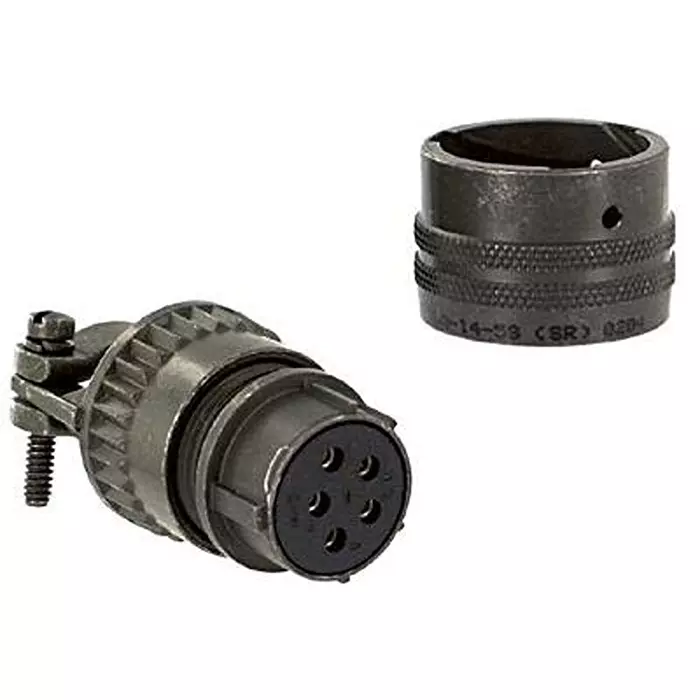 AMPHENOL INDUSTRIAL CIRCULAR CONNECTOR, PLUG, SIZE 8, 2 POSITION, CABLE, PT06A8-2S(SR)