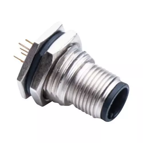 AMPHENOL LTW SENSOR CONN, M12, PLUG, 5POS, PCB, M12A-05PMMP-SF8001.