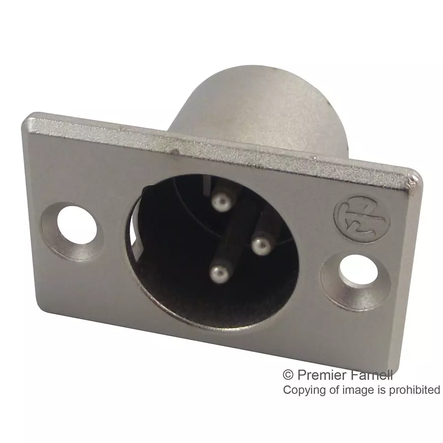 NEUTRIK PLUG, XLR, PANEL, 3POLE, NC3MP