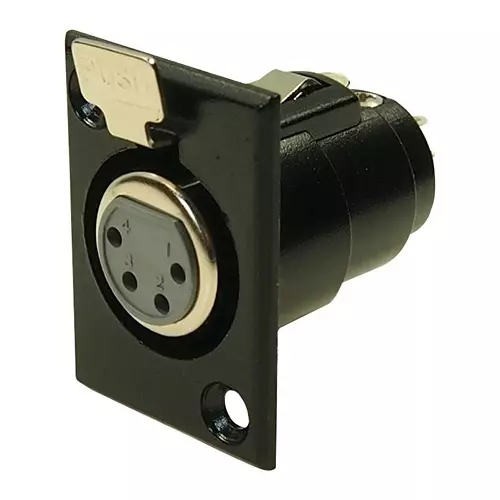 CLIFF ELECTRONIC COMPONENTS CONNECTOR, XLR, JACK, 4POS, PANEL, FC6121
