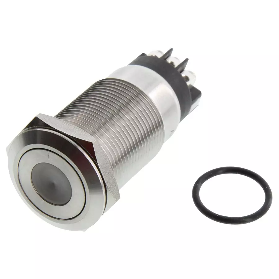 ARCOLECTRIC (BULGIN LIMITED) ANTI VANDAL SW, SPDT, 5A, 24V/125V, WHT, MPI005DTELSWH12