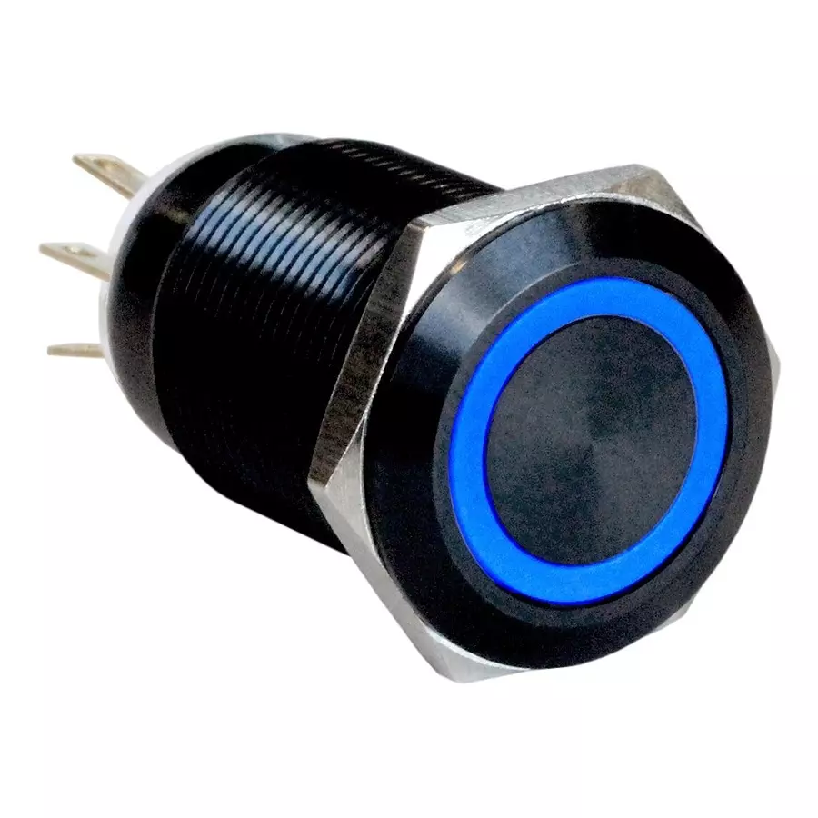 ARCOLECTRIC (BULGIN LIMITED) ANTI VANDAL SW, SPDT, 5A, 24V/125V, BLU, MPI005R28LABL12