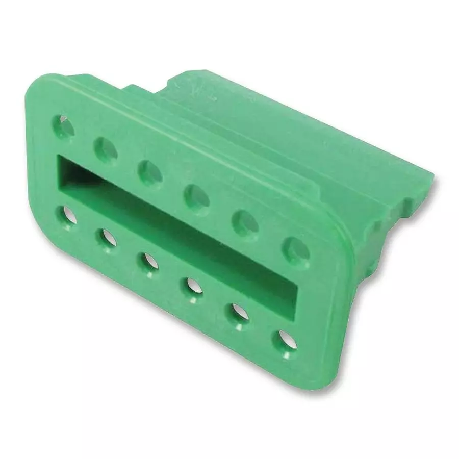 DEUTSCH - TE CONNECTIVITY WEDGELOCK, FOR DT PLUGS, GREEN, 12WAY, W12S-P012 (Pack of 10)