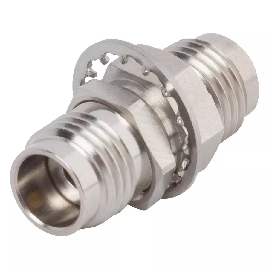 AMPHENOL SV MICROWAVE 1.85MM JACK TO JACK BULKHEAD ADAPTER, SF1133-6038