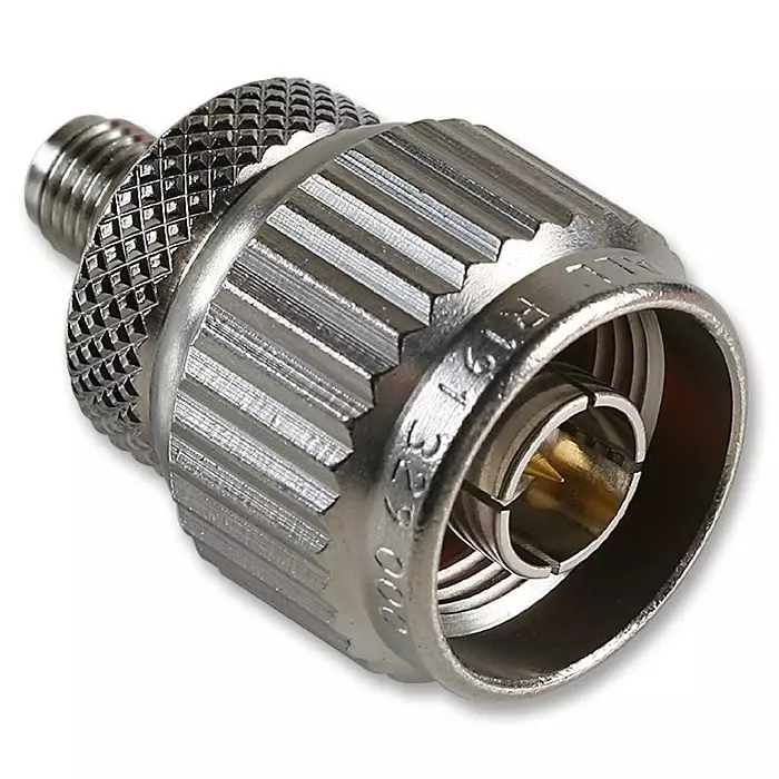 RADIALL ADAPTOR, N PLUG, SMA JACK, 50OHM, R191329000
