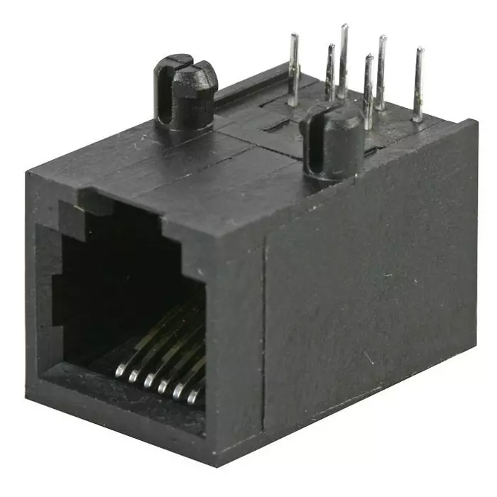 STEWART CONNECTOR CONNECTOR, RJ11, JACK, 6P6C, TH, SS-6466-NF-A431