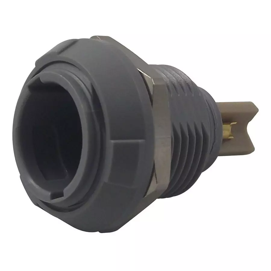 REDEL Circular Connector, Rcpt, 3Pos, Panel, PKH.N0.3GL.AG