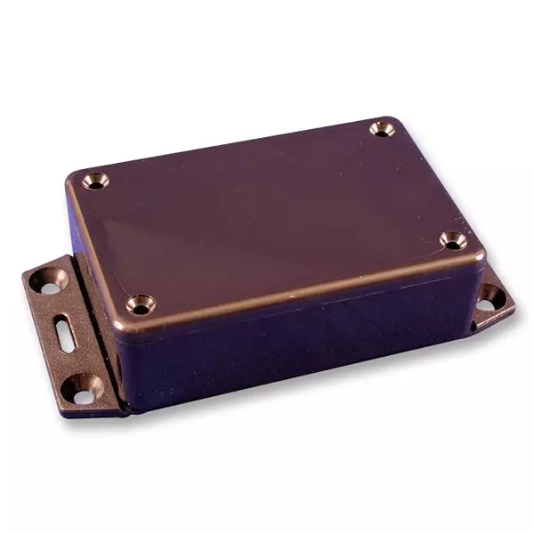 HAMMOND Plastic Enclosures ENCLOSURE, ABS, FLANGED, BLACK, 1591AF2BK