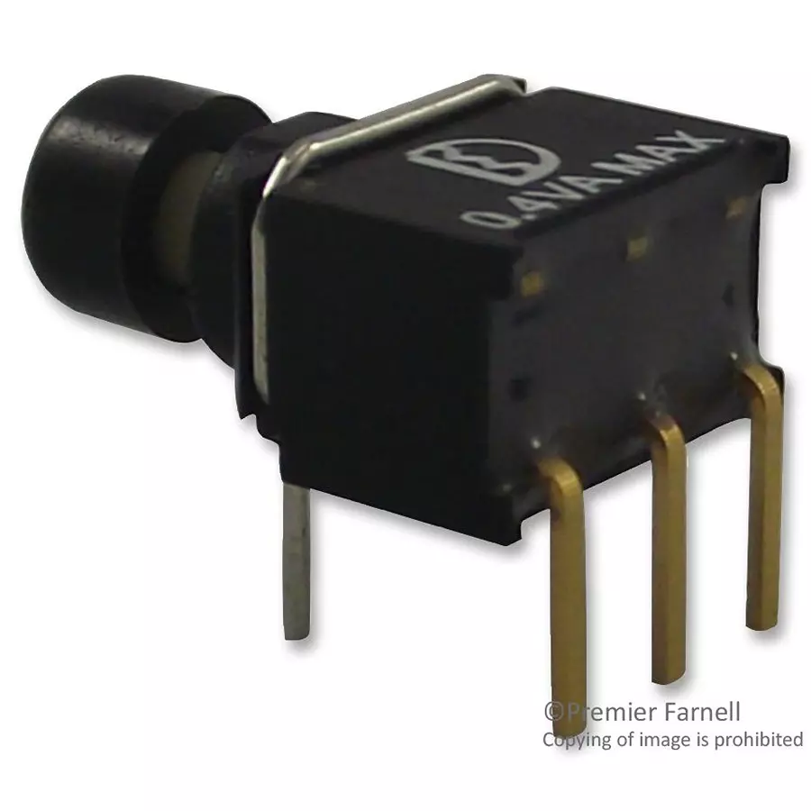 MULTICOMP PRO SWITCH, PUSH BUTTON, R/A, SPDT, ON-MOM, P8US8WR2C2M6RES