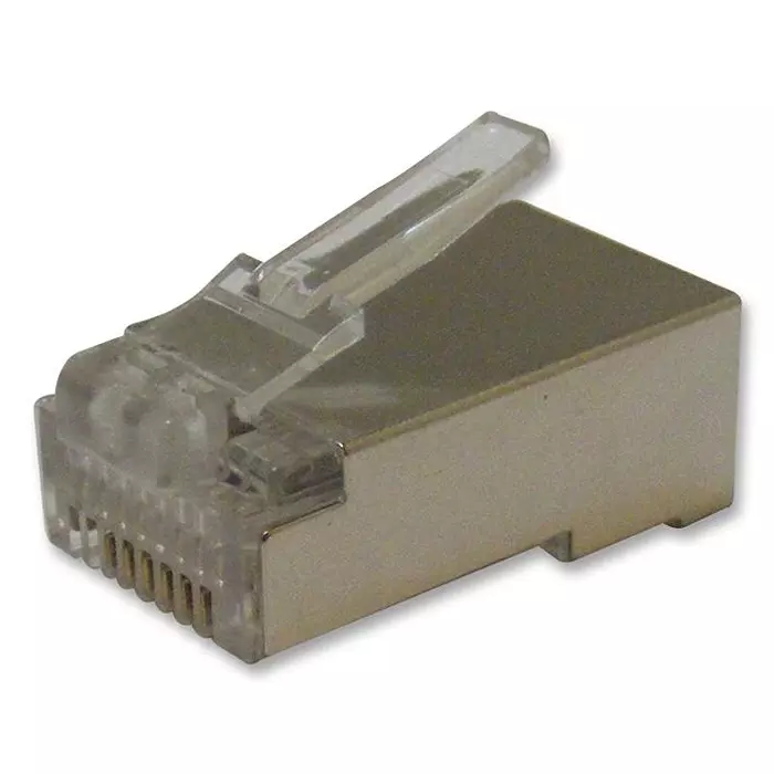 MULTICOMP PRO Modular & Ethernet Connectors PLUG, RJ45, 8P8C, SHIELDED, ROUND, 7001-8P8C-R-M