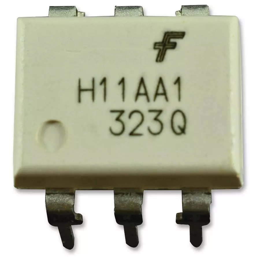 ONSEMI Transistor Output Optocouplers OPTO CPLR, PHOTOTRANSISTOR, 7.5KV, DIP, H11AA1M (Pack of 5)