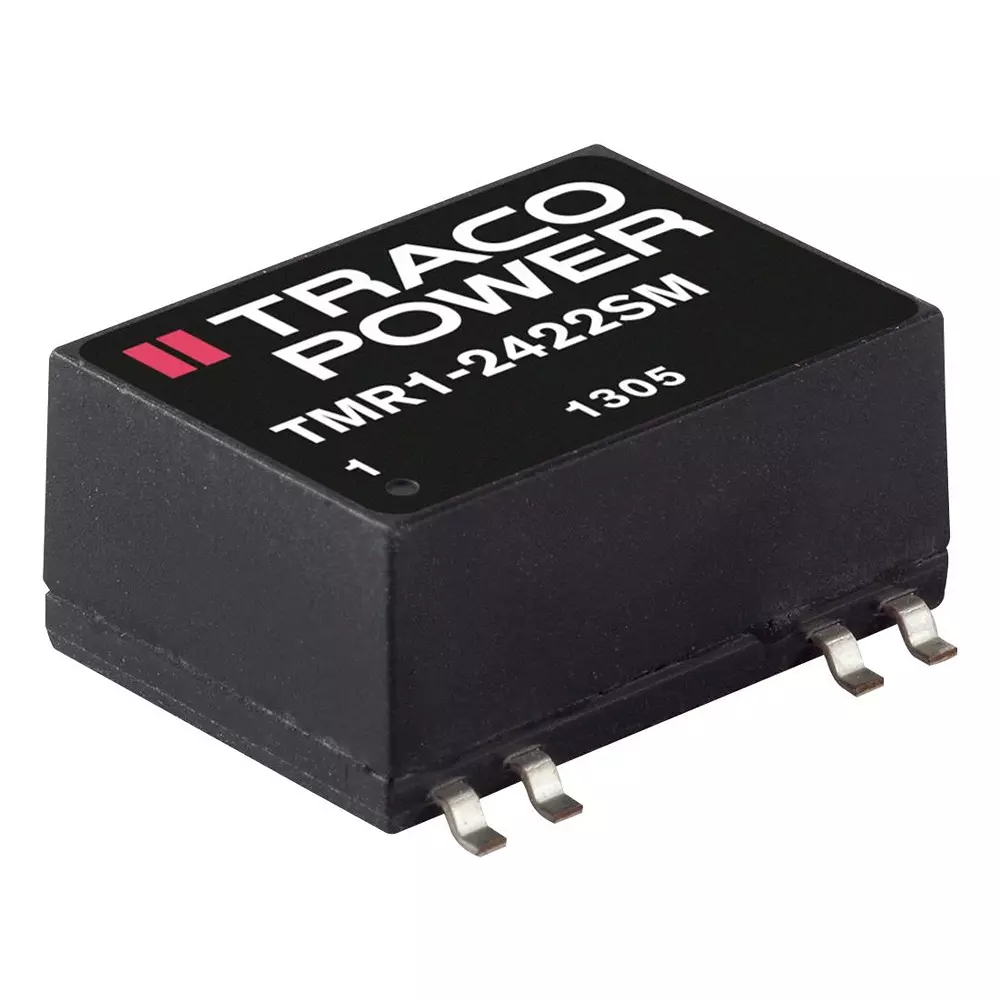 TRACO POWER Isolated Surface Mount DC / DC Converters DC-DC CONV, ISO POL, 1 O/P, 0.2A, 5V, TMR 1-2411SM