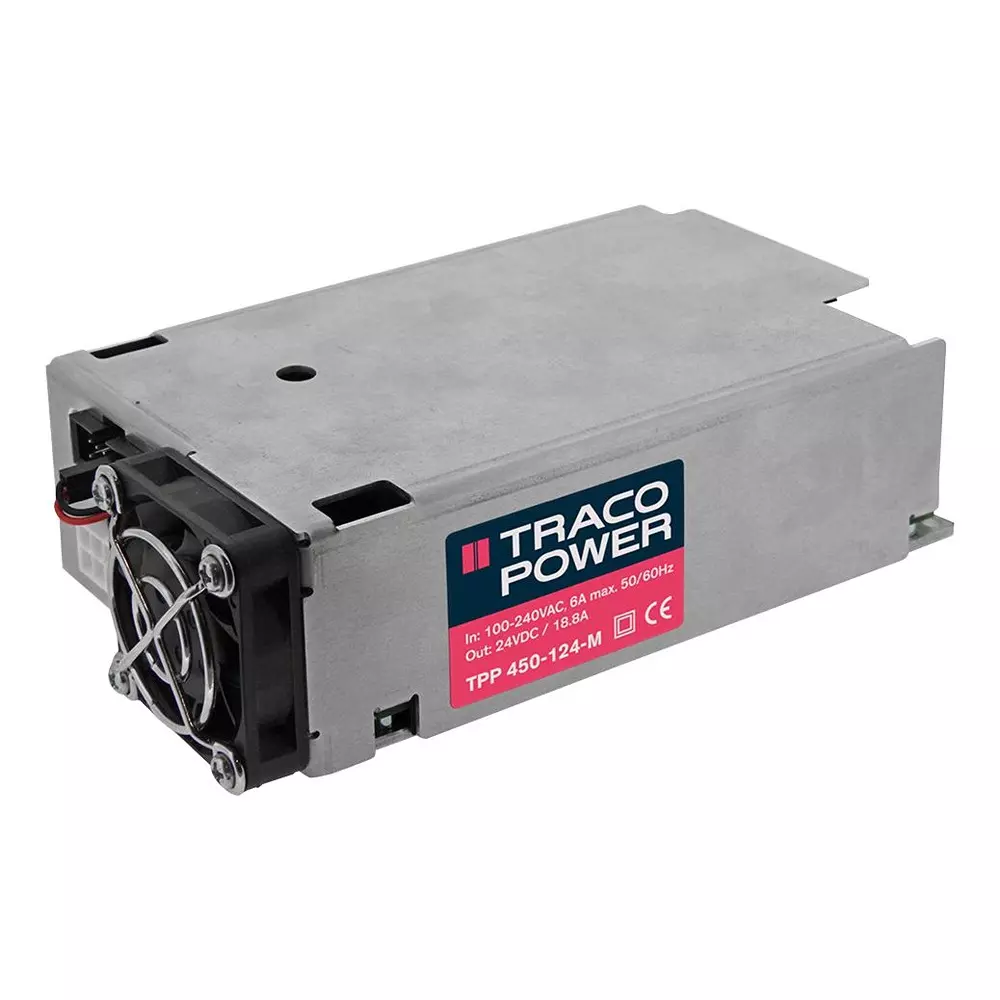 TRACO POWER AC / DC Enclosed Power Supplies POWER SUPPLY, AC-DC, 48V, 9.4A, TPP 450-148-M
