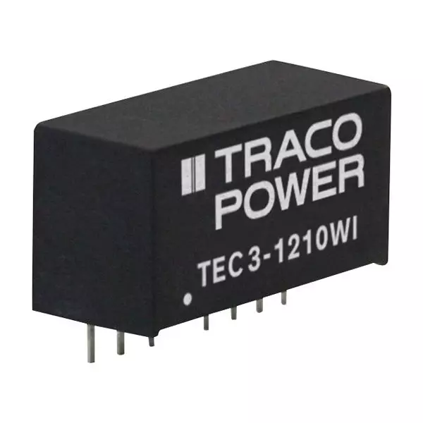 TRACO POWER Isolated Through Hole DC / DC Converters DC-DC CONVERTER, 24V, 0.125A, TEC 3-2415WI