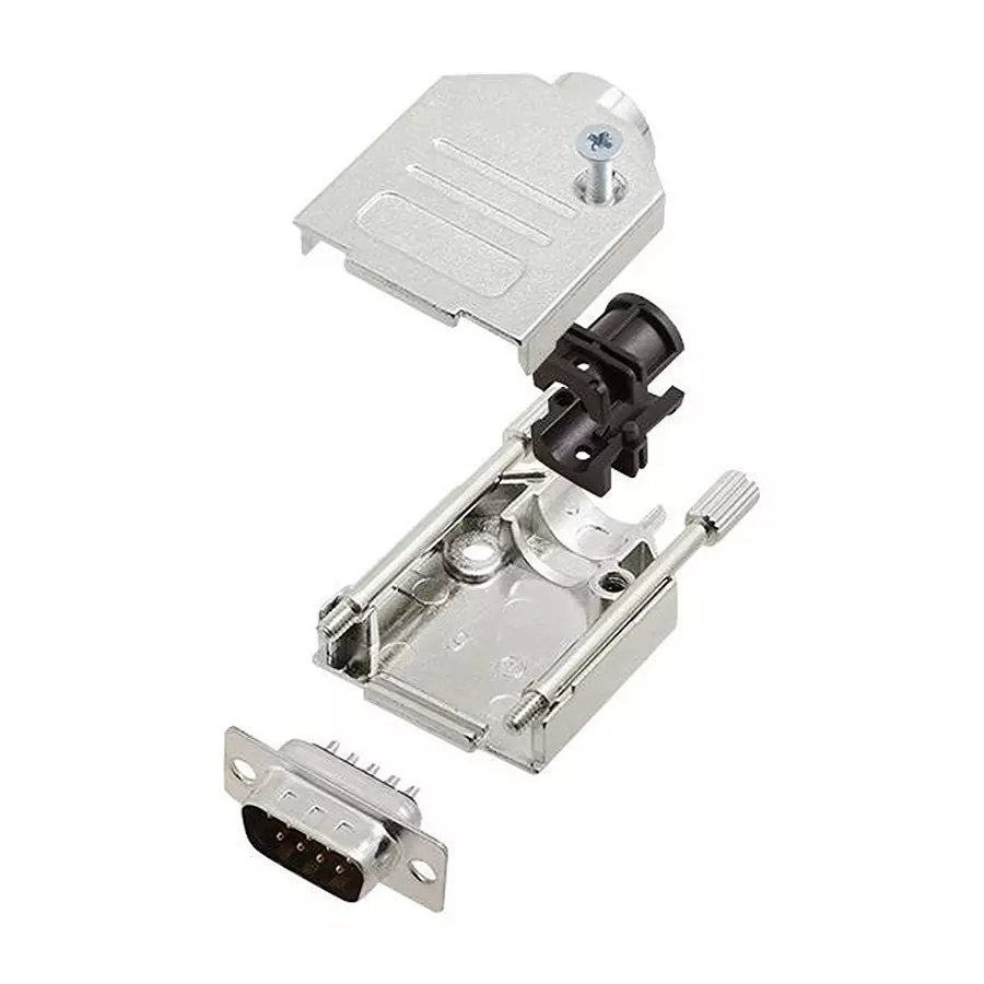 AMPHENOL COMMUNICATIONS SOLUTIONS D SUB CONNECTOR, PLUG, 9POS, SOLDER, L17DTZK09+L717SDE09P