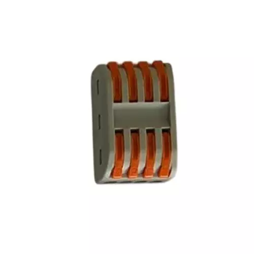 ENERTECH Parallel Connector 4 Way Non-DIN Rail for Industrial Use, PCT 2-4