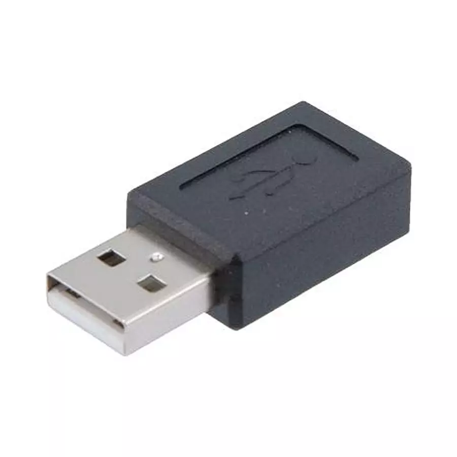 L-COM Usb Adaptor, 2.0 Typ A Plug-Micro B Rcpt, CAU2AMICBAD-MF.