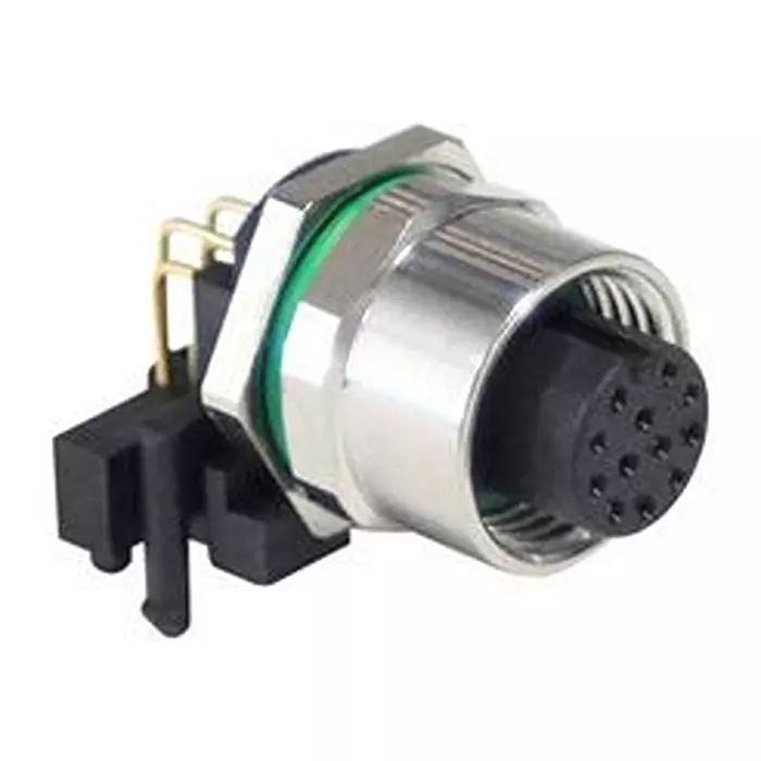 BULGIN LIMITED M12 Sensor Conn, Female, 12Pos, A Coded, Pxmbni12Raf12Apcm12.