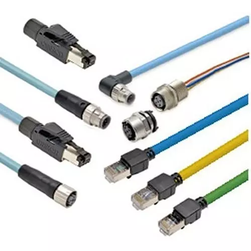 Omron Ethernet Connector 1m Length, Blue flexible type, XS6W-6PUR8SS100CM-BF