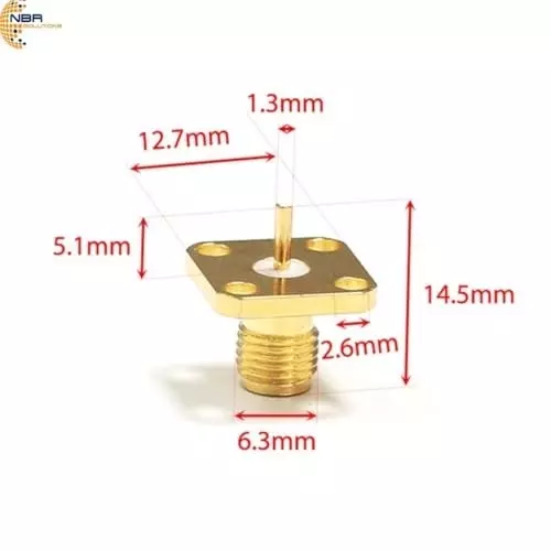 nbr-sma-female-jack-4-hole-flange-panel-connector-adapter-panel-mount-rf-connector