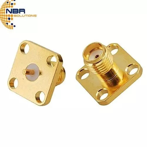 nbr-sma-female-jack-4-hole-flange-panel-connector-adapter-panel-mount-rf-connector