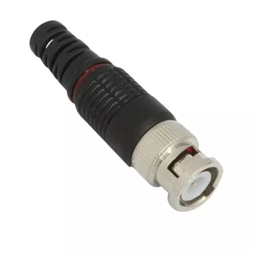 NBR BNC Male Terminal Plug Screw Monitoring Video Connector for CCTV Camera and DVR (Pack of 5 Pcs)