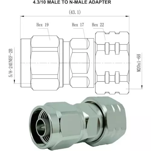 nbr-43-10-mini-din-connector-male-plug-to-n-male-plug-adapter-low-pim-mini-din-to-n-male-connector-adapter-1-pc