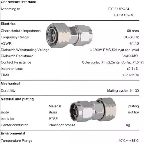 nbr-43-10-mini-din-connector-male-plug-to-n-male-plug-adapter-low-pim-mini-din-to-n-male-connector-adapter-1-pc