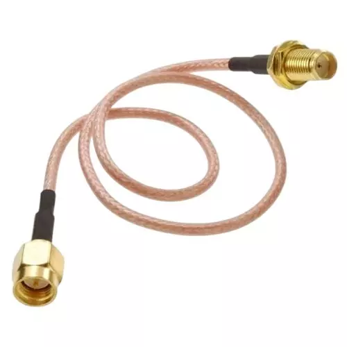 NBR RG-316 SMA Male to SMA Female Coaxial Cable Low Loss 30.48 cm (1 Ft) Length, CA0139