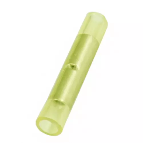 RS PRO Splice Connector 26 AWG to 22 AWG Crimp Termination Yellow Insulated Copper Tin 2 mm Dia, 2707456 (Pack of 1000)