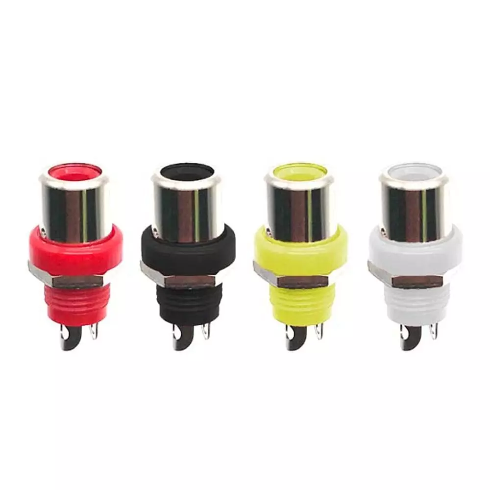 MARUSHIN ELECTRIC RCA Pin Jack Black Color Jack Connector Shape, MR-699-1