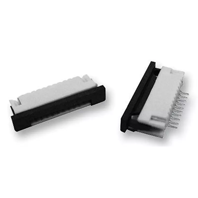 WURTH ELEKTRONIK FFC Board Connector 1 mm, R/A, Bottom, Ziif, 14Way, 68611414422