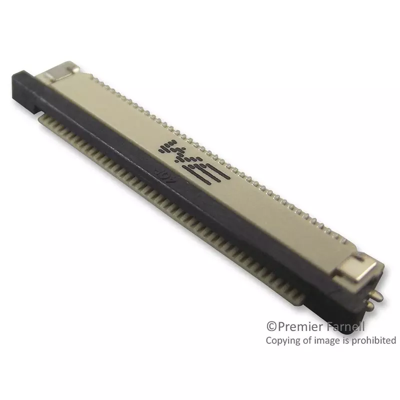 WURTH ELEKTRONIK FFC Board Connector Btm, Smt, 0.5 mm, R/A, 40Way, 68714014522