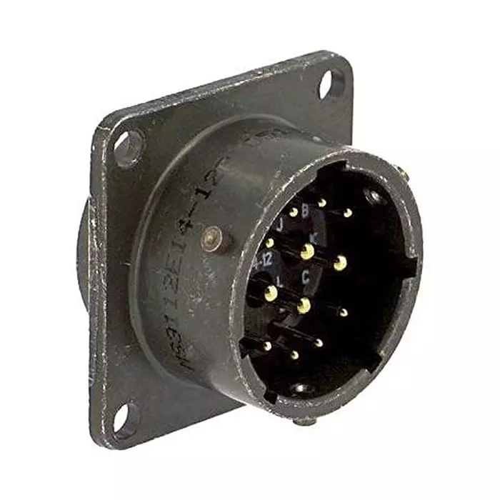 ITT CANNON Circular MIL Spec Connectors MIL SPEC CIRCULAR CONN, RCPT, 8P, 12-8, MS3112E12-8P