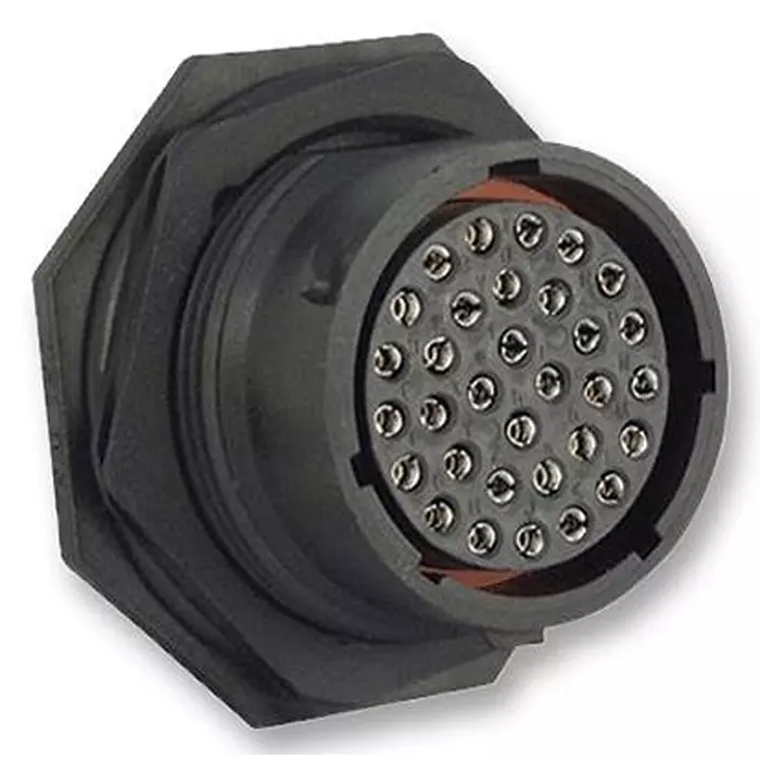 SOURIAU-SUNBANK / EATON CIRCULAR, RECEPTACLE, 32 WAY, JAM NUT, UTS71832S