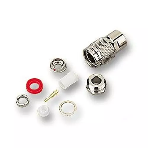AMPHENOL RF RF Connectors RF COAXIAL, TNC, STRAIGHT PLUG, 50OHM, T1141A1-ND3G-1-50