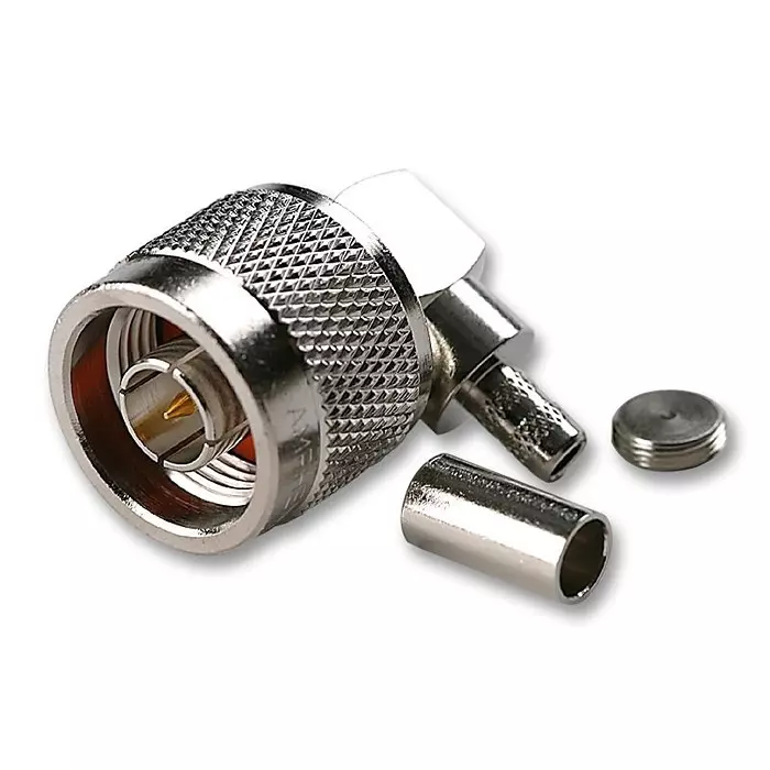 AMPHENOL RF RF Connectors RF COAXIAL, N, RIGHT ANGLE PLUG, 50OHM, N1112B1-001-NT3G-1-50